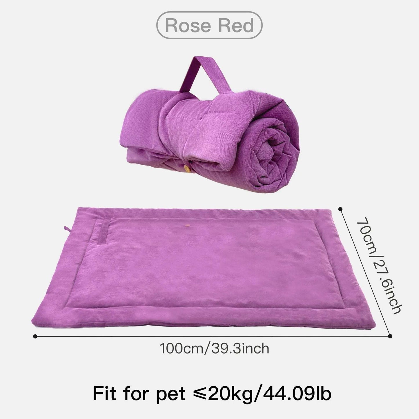 Plain Velvet Pet Bed - CAFSPETHR - PET26A - RE
