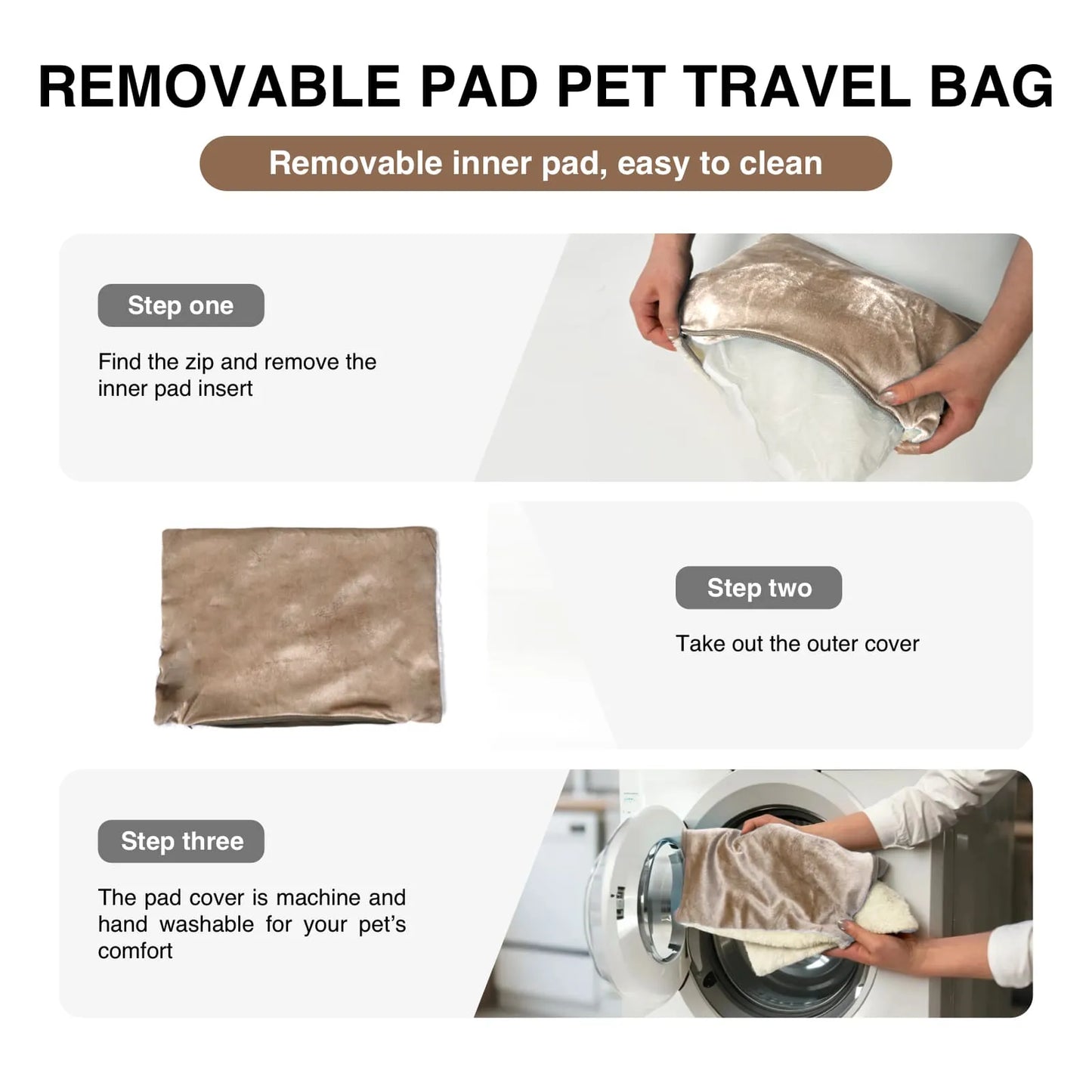 Small Pet Outdoor Travel Bag - CAFSPETHR - PET11A - SYBU - M