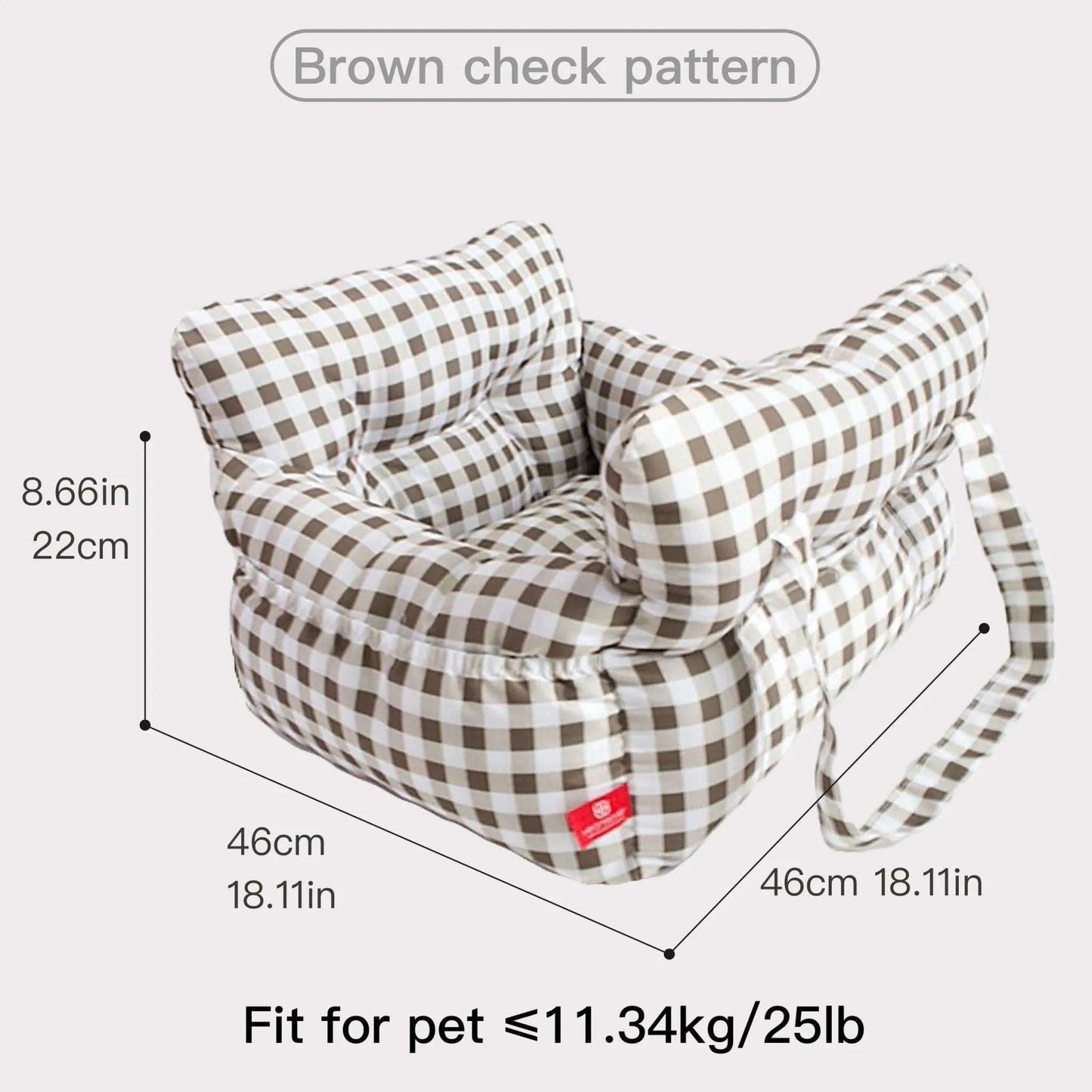 Brushed Fabric Pet Carrier - CAFSPET