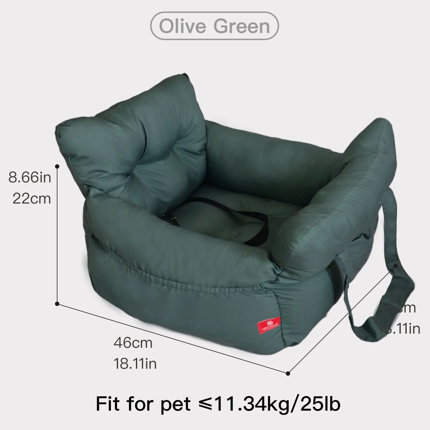 Brushed Fabric Pet Carrier - CAFSPET