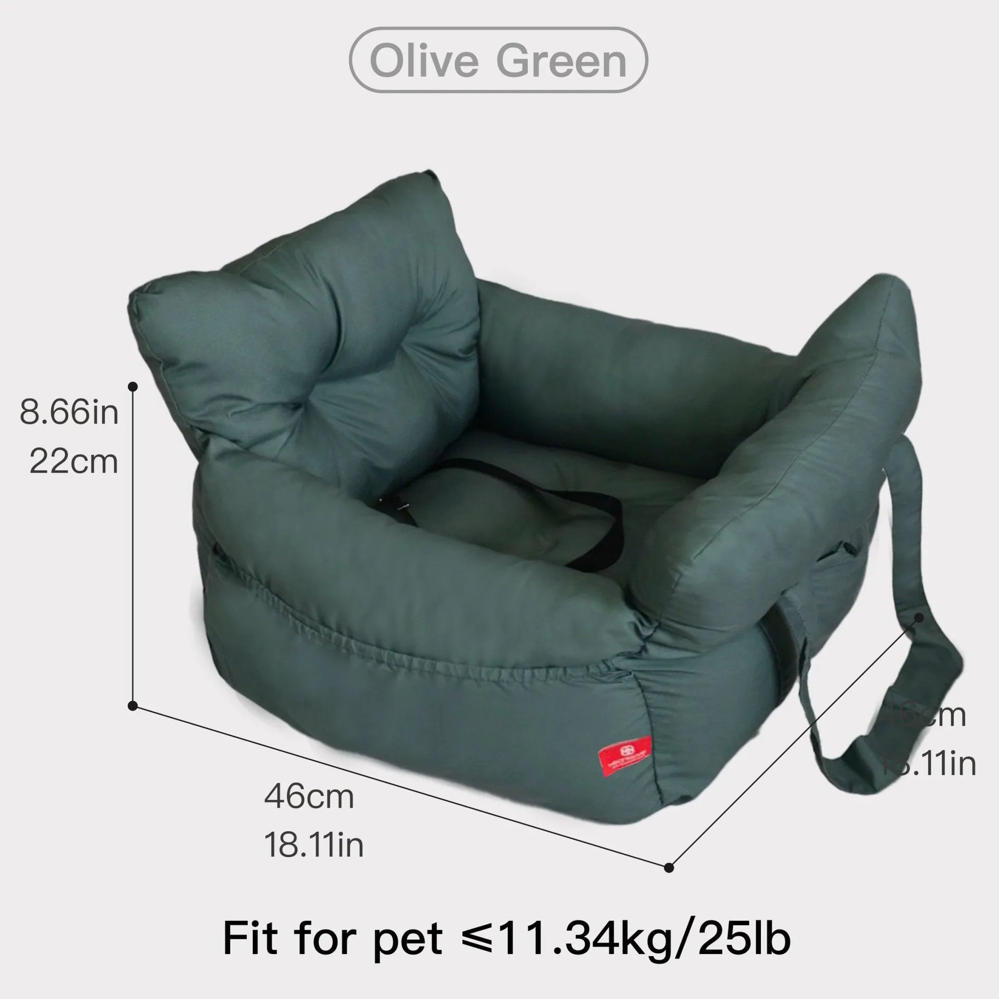 Brushed Fabric Pet Carrier - CAFSPET