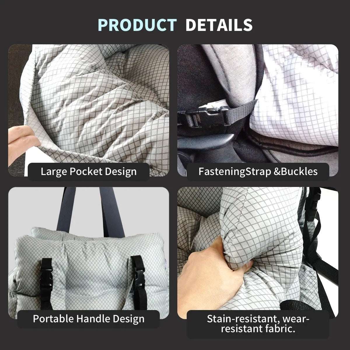 Brushed Fabric Pet Carrier - CAFSPET