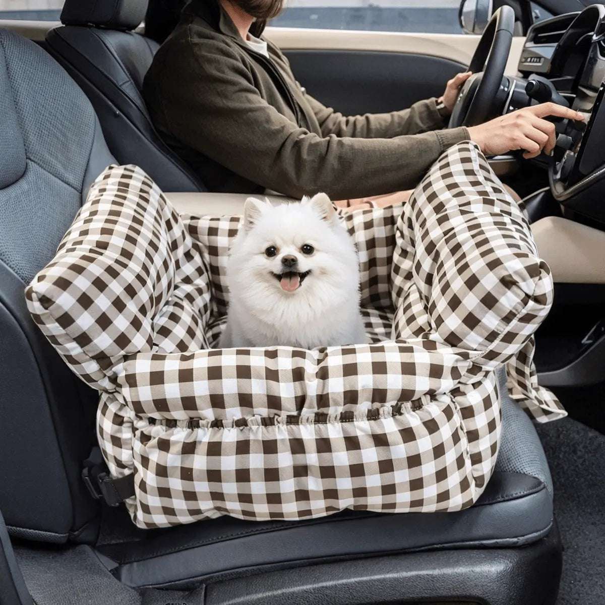 Brushed Fabric Pet Carrier - CAFSPET