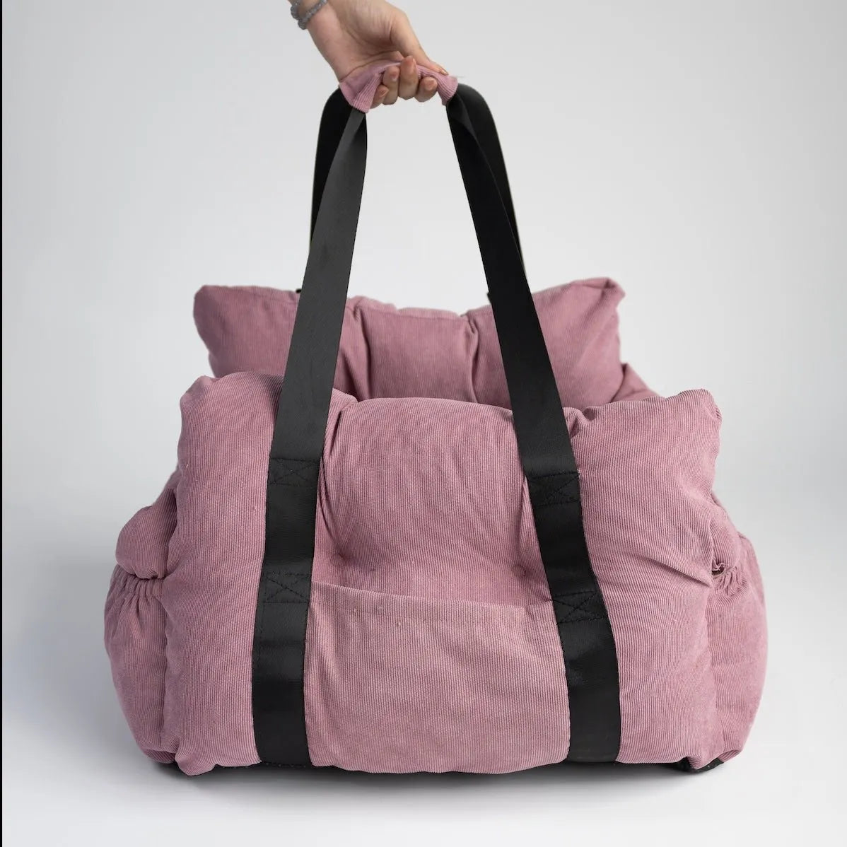 Corduroy Fabric Pet Carrier - CAFSPETHR - PET02A - PK